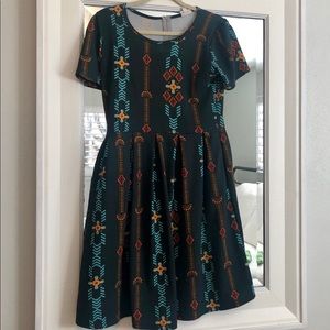 Lularoe Amelia Dress in Navajo Print